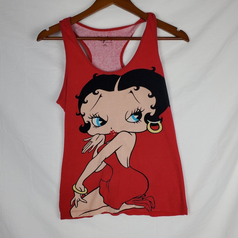 Betty Boop Red Sleep Pajamas Tank Top